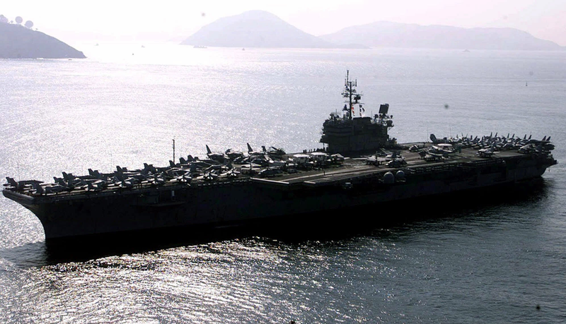 USS Constellation visiting Hong Kong.